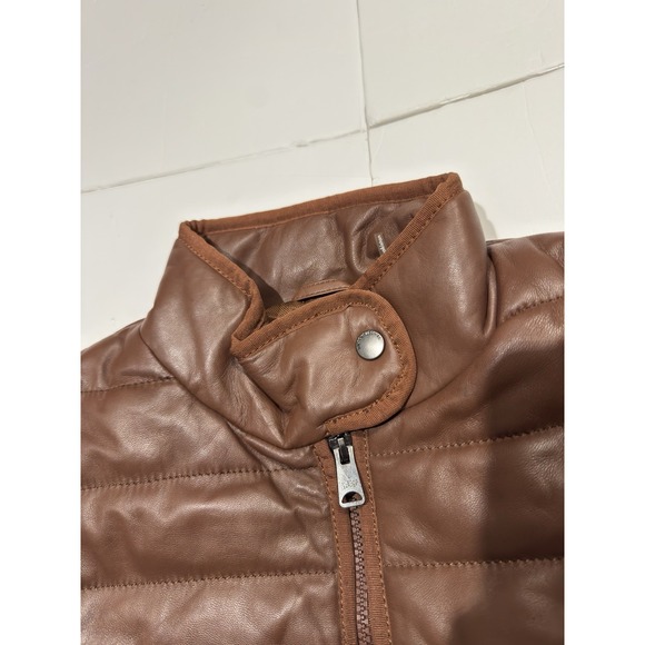 Wilsons Leather Men's Quilted Leather Puffer Jacket Insulated Coat S $600 MSRP - Picture 7 of 14